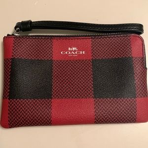 Coach corner zip wristlet
